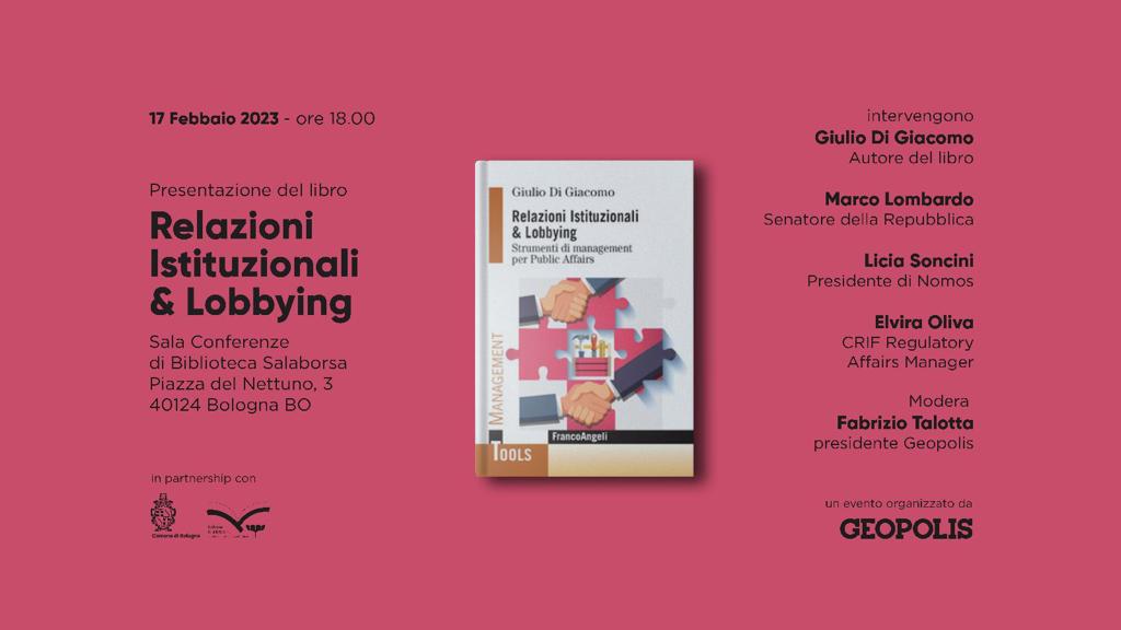 Presentazione del libro: "Relazioni istituzionali e Lobbying"